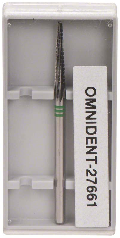 Omni Hartmetall Fräser, HP, einfachverzahnt mit Quertrieb, grün grob, Fig 194, 14 mm