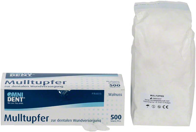 Omni Mulltupfer Walnuss 500 Stk