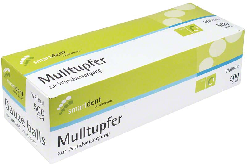smart Mulltupfer unsteril, 400 Stk, Walnuss