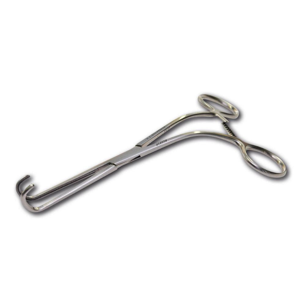 Klemme für weichen Gaumen, gebogen, groß, 26 x 12 mm 170 mm lang (014040)