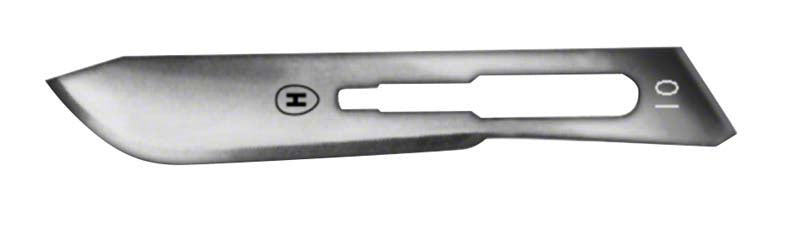 Skalpellklingen, Fig 10, 100 Stk steril, für Griff Nr. 3