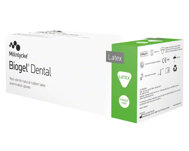 Biogel® Dental Untersuchungshandschuh, biogel beschichtet innen, puderfrei, 25 Paar, Gr. 6,6