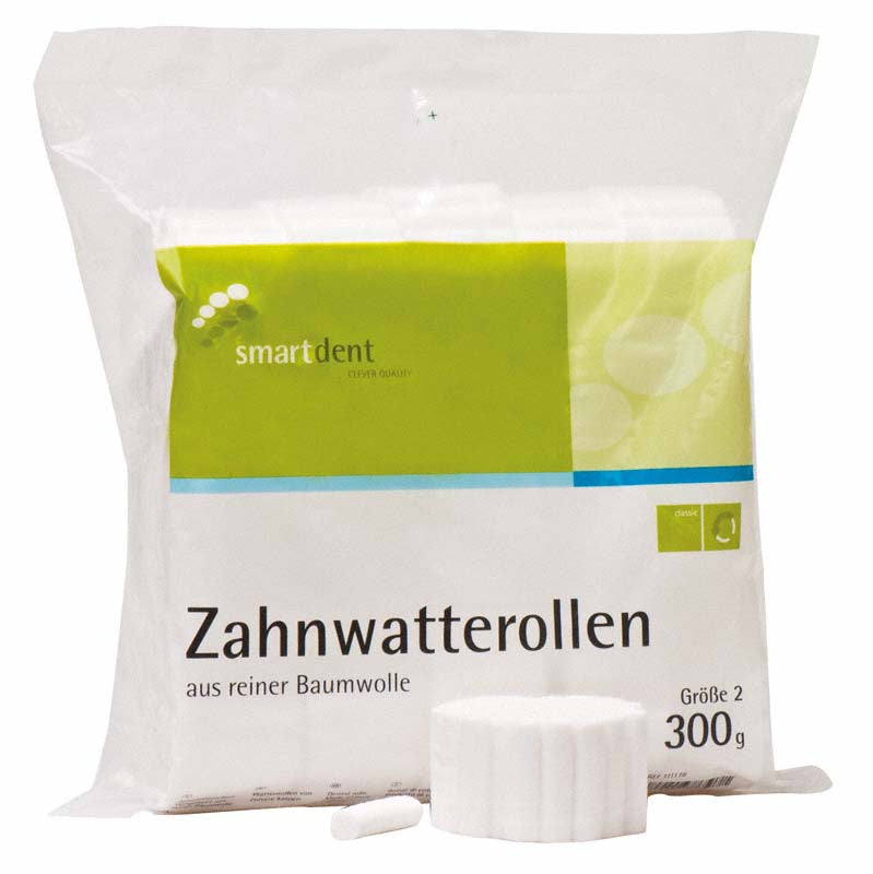smart Zahnwatterollen, 300g, Größe 2, Ø 10 mm