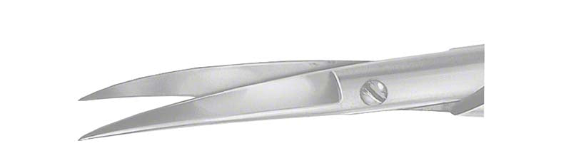 Feine Schere,  gebogen, 12 cm