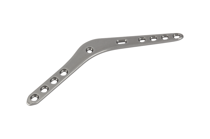 2,7/3,5 Pantarsale Arthrodese-Platte für Hund mit T4-Schlitz, rechts,Titan 152914-T4TI