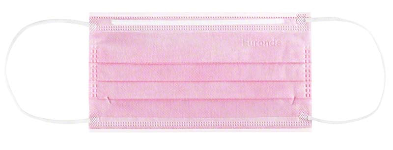 Monoart® Mund-Nasen-Schutz Pro 4 Perfect Fit, Gummizug, 50 Stk, rosa