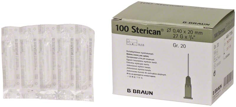 Sterican® Einmalkanüle, G23, blau, Ø 0,6 x 25 mm