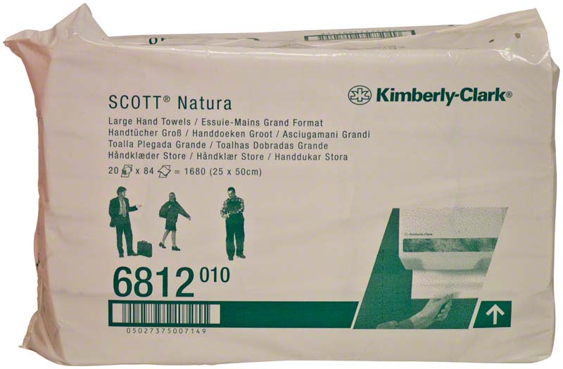 SCOTT® Handtücher Einmalhandtücher, 1.680 Stk, 25 x 30 cm, natur, C Falz