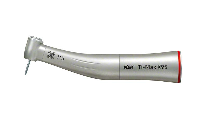 Ti-Max X95 NSK rotes Winkelstück 1:5, ohne Licht, für FG
