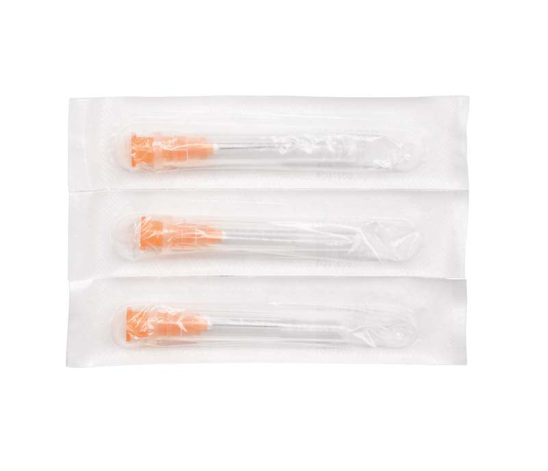 Dispovet® Einmalkanüle 25G, 0,5x16mm, orange, 100 Stk