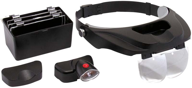 Stereo Kopfbandlupe LED mit 4 Lupen Paaren