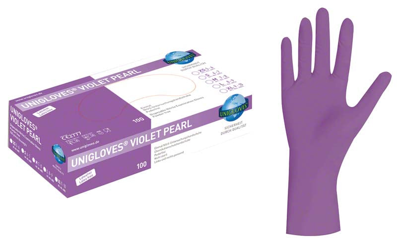 VIOLET PEARL Nitril Untersuchungshandschuhe, 100 Stk, violett, L
