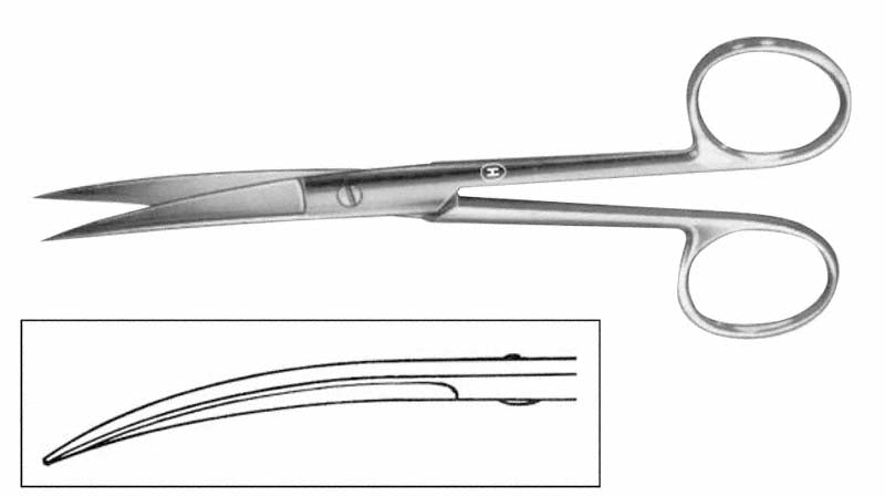 Chirurgische Schere, gerade, 10,5 cm