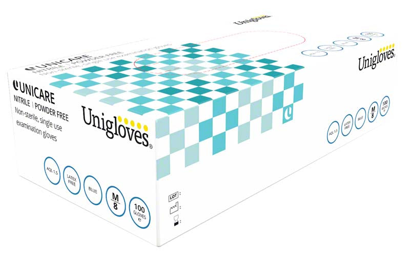 UNICARE Soft Nitril Untersuchungshandschuhe, puderfrei, weiß, 100 Stk, L