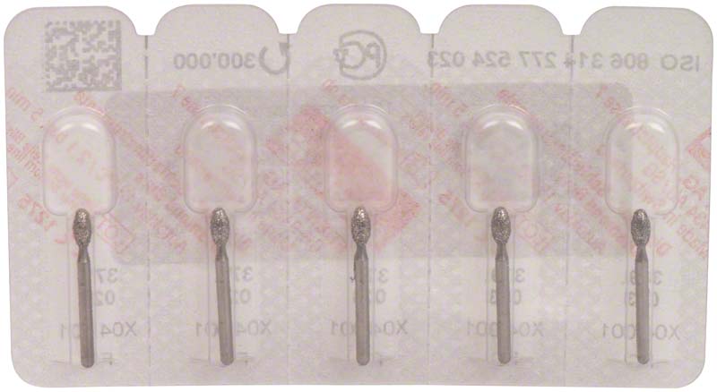 Omni Diamanten 379 für Tubine, 19 mm, standard, Eiform 4,5 mm ISO 023