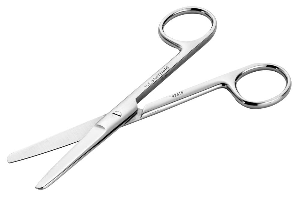 Verbandschere, stumpf/stumpf, gebogen, 180 mm lang (742930)