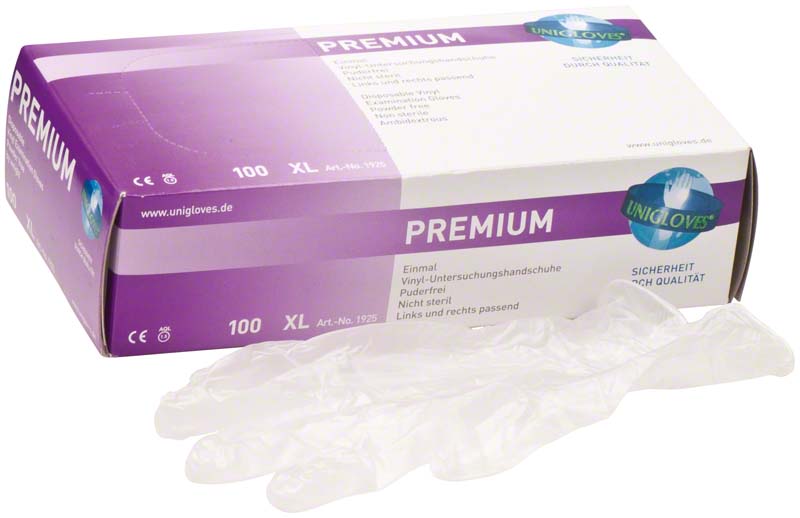 DERMA SKIN Latex Untersuchungshandschuhe, puderfrei, 100 Stk, weiß, M