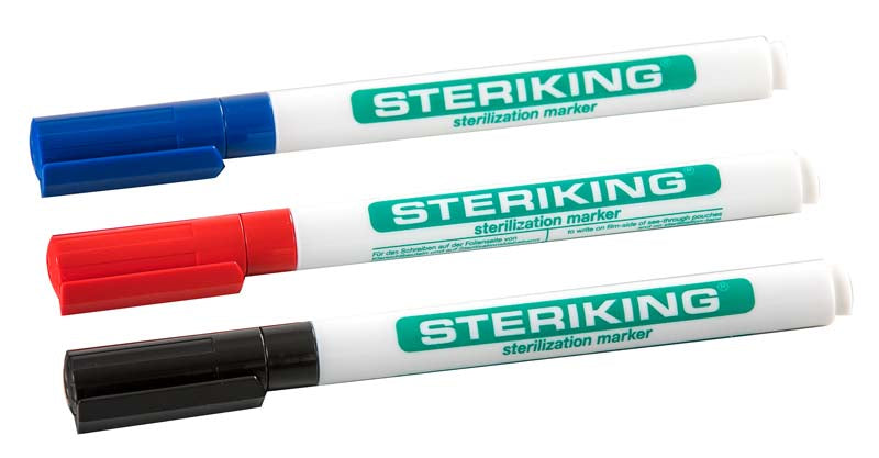 Marker für Sterilisationsbeutel blau
