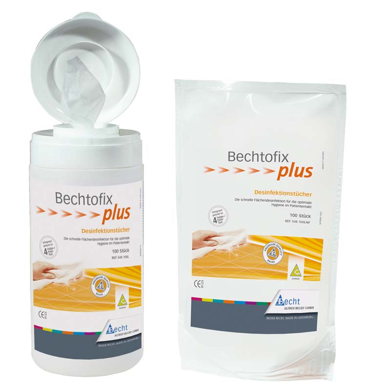 Bechtofix plus, Wischdesinfektionstücher Refill 100 Stk 14x20 cm