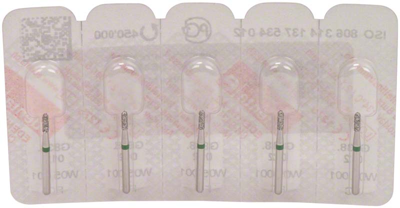 Omni Diamanten 838 für FG, 19 mm, grün grob, Zylinder 012