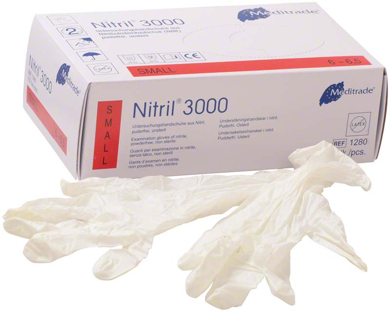 Nitril® 3000 Nitril Untersuchungshandschuhe, puderfrei, 100 Stk, S