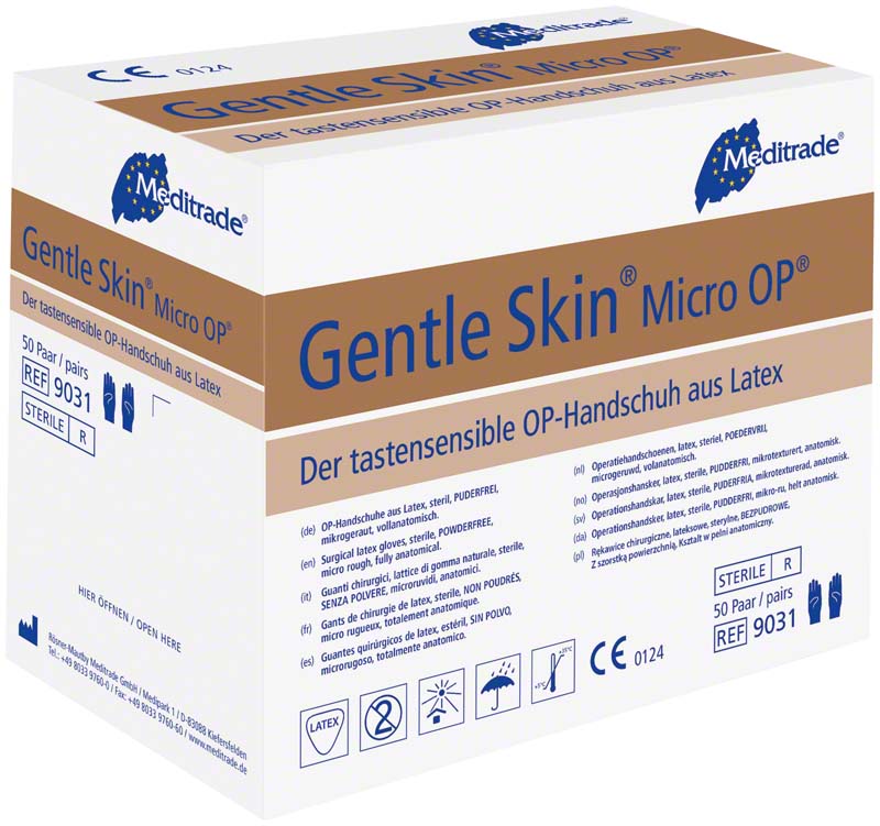 Gentle Skin Micro OP Handschuhe, 50 Paar, Gr. 6,5
