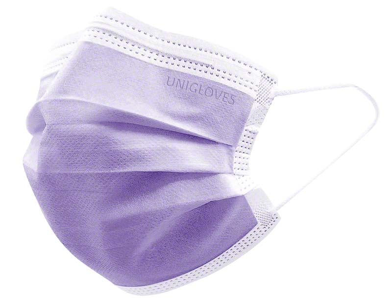PROFIL PLUS OP Mund Nasen Schutz, Gummizug, 50 Stk, violett