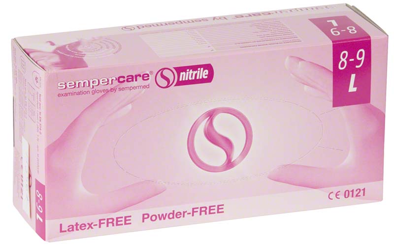 sempercare Nitril Untersuchungshandschuhe, puderfrei, blau, L