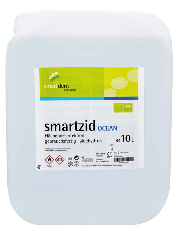 smartzid Flächendesinfektion, 10 L Kanister, ocean