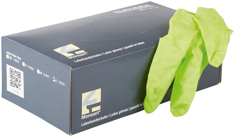 Monoart® Einmalhandschuhe Latex, puderfrei, 100 Stk, cedro