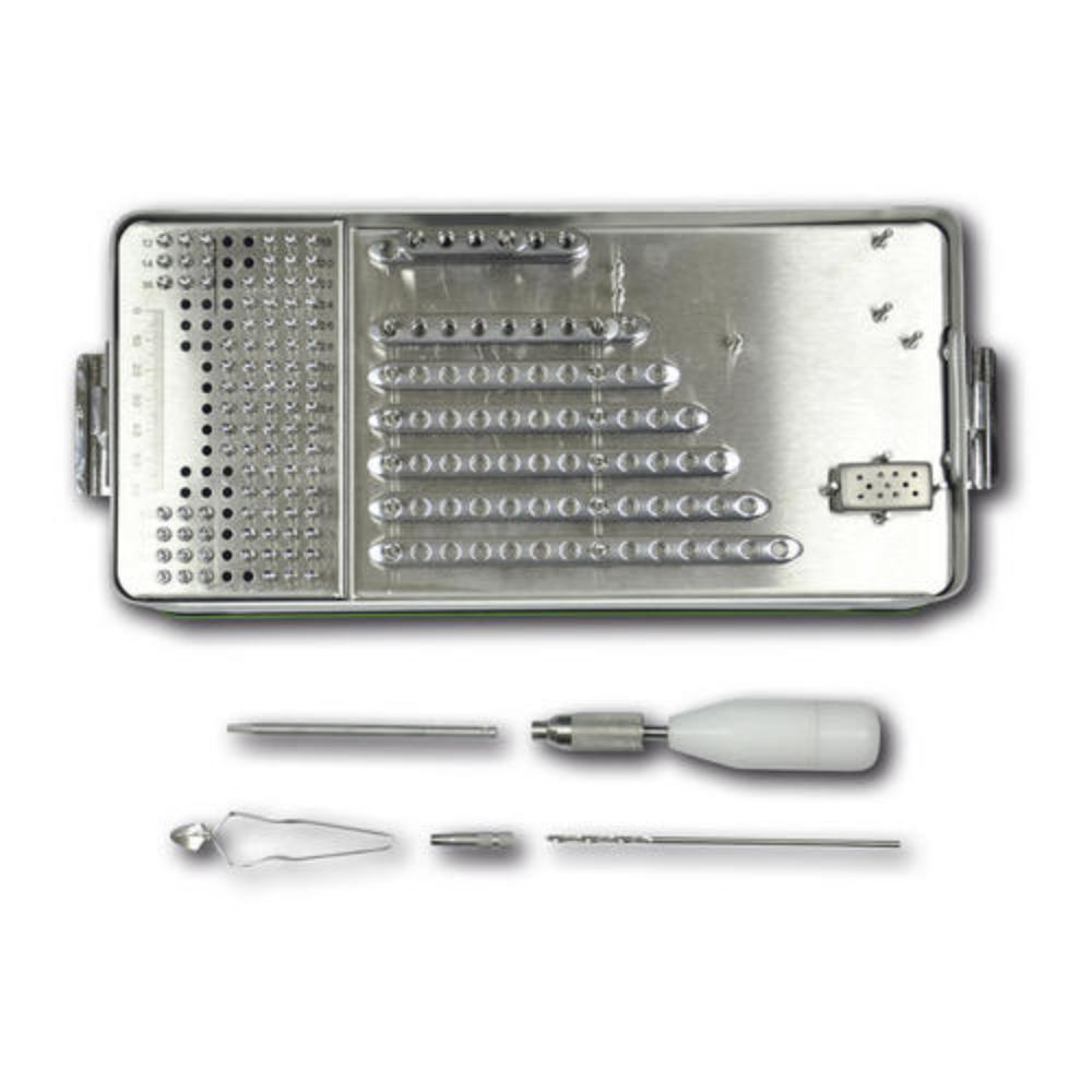Lockingschrauben-/Plattensatz, Starkopf, 2,4 mm (LS24STARKITALL)