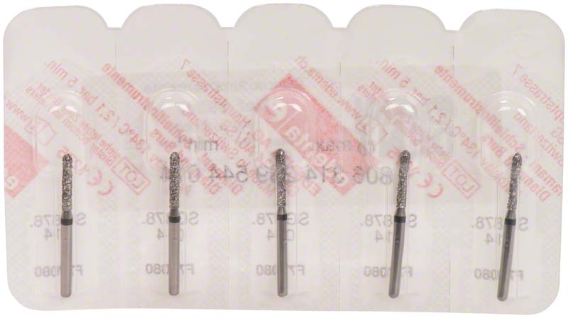 Omni Diamanten 878 für FG, 19 mm, schwarz supergrob, Torpedo zylindrisch ISO 014