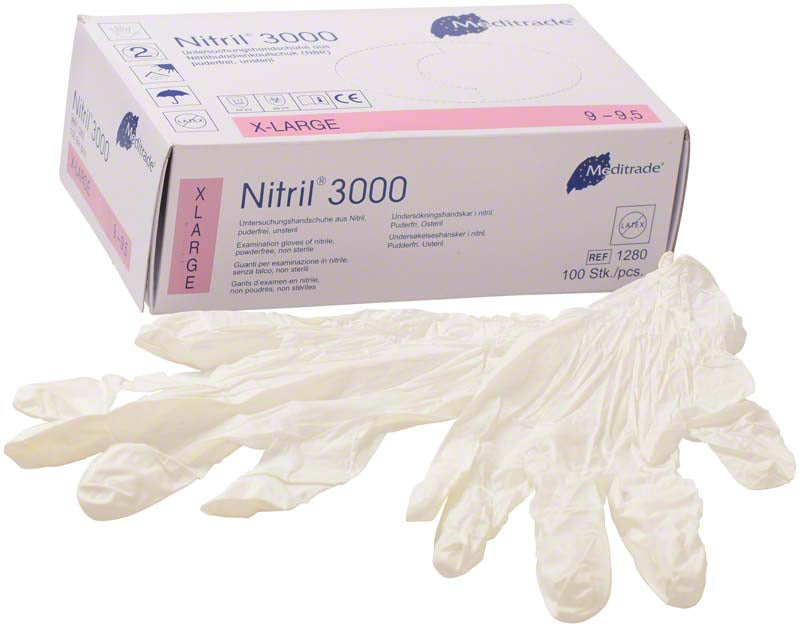 Nitril® 3000 Nitril Untersuchungshandschuhe, puderfrei, 100 Stk, XL