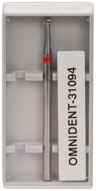 Omni Hartmetall Fräser, HP, kreuzverzahnt, rot fein, Fig 001, 2 mm