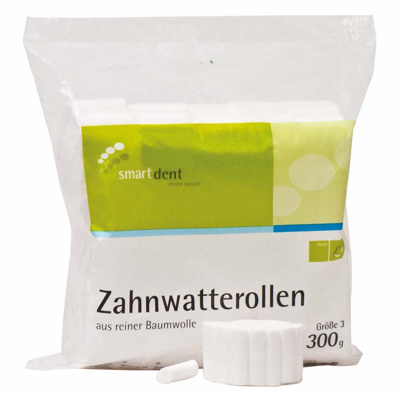 smart Zahnwatterollen, 300g, Größe 3, Ø 12 mm