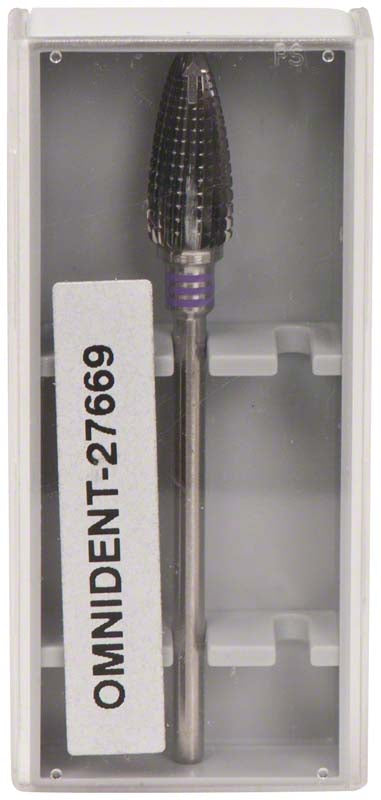 Omni Hartmetall Fräser, HP, spiralverzahnt, violett superfein, Fig 194, 14 mm