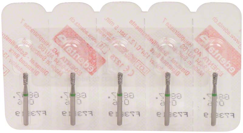 Omni Diamanten 807 für Turbine, 19 mm, grün grob, umgekehrter Kegel ISO 016