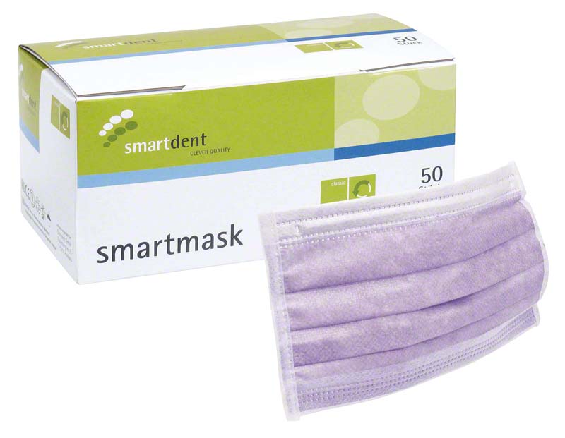 smartmask Mund-Nasen-Schutz, Gummizug, 50 Stk, lila