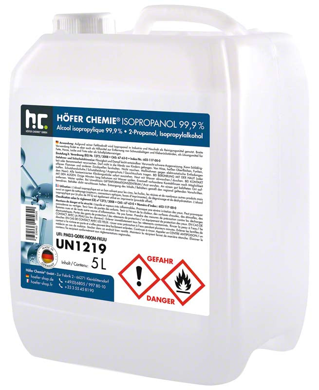Isopropanol 99,9%, 5 L Kanister