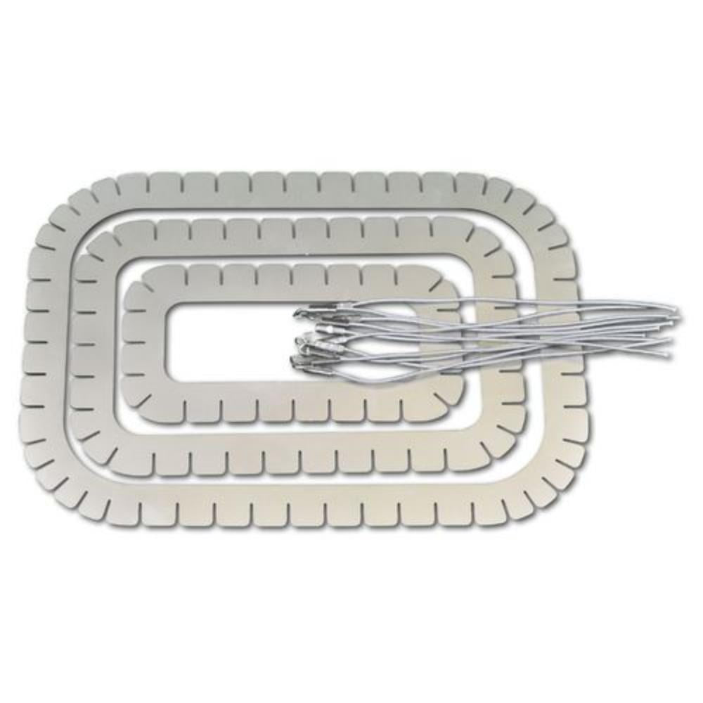 Ringspreizer Basissatz mit 3 Standardringen (innere Weite: 200 x 130 mm, 160 x 85 mm, 110 x 40mm) und 1 Satz steriler Haken (10) (701700)