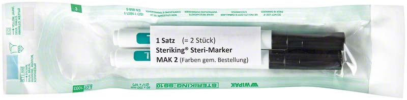 Marker für Sterilisationsbeutel schwarz