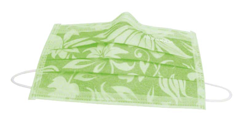 Monoart® Mund-Nasen-Schutz Flower, Gummizug, Spenderbox mit 50 Stk, cedro