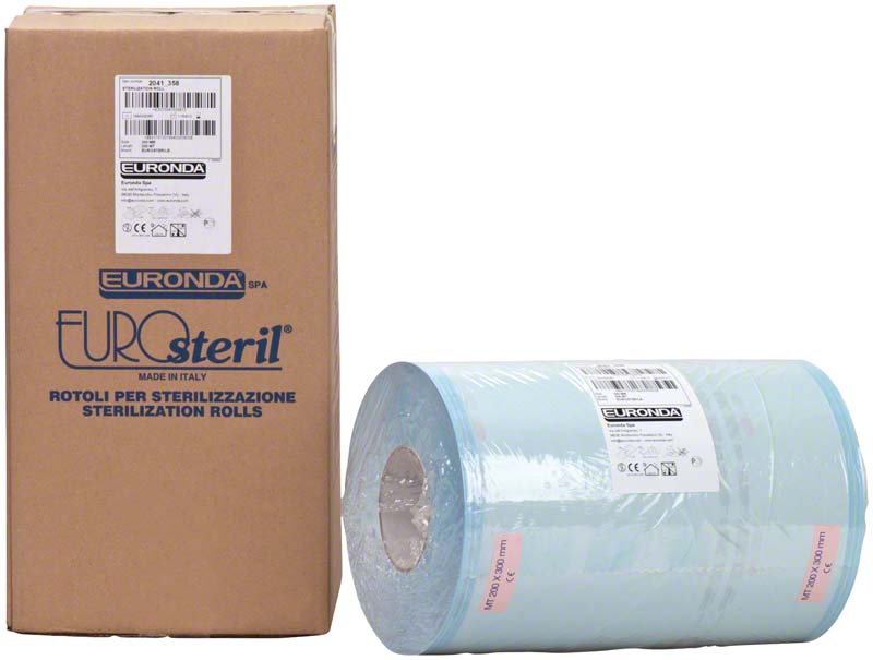 EUROsteril® Beutel Rolle für Sterilisationsgut, 200 m, 3 cm