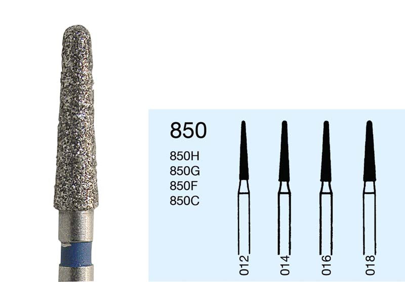 Omni Diamanten 856 für FG, 19 mm, grün grob, Konus rund ISO 014