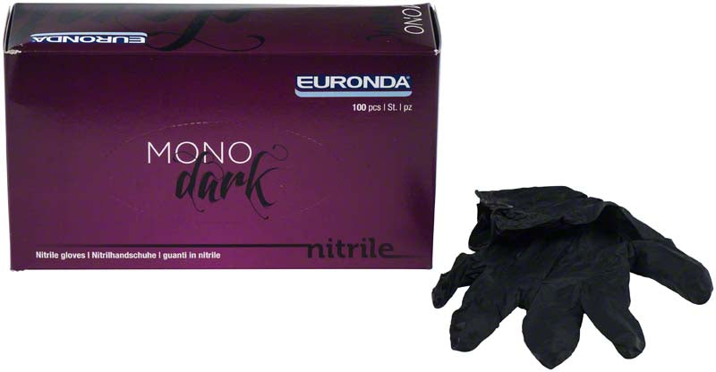 Monoart® Einmalhandschuhe Nitril, puderfrei, 100 Stk, schwarz