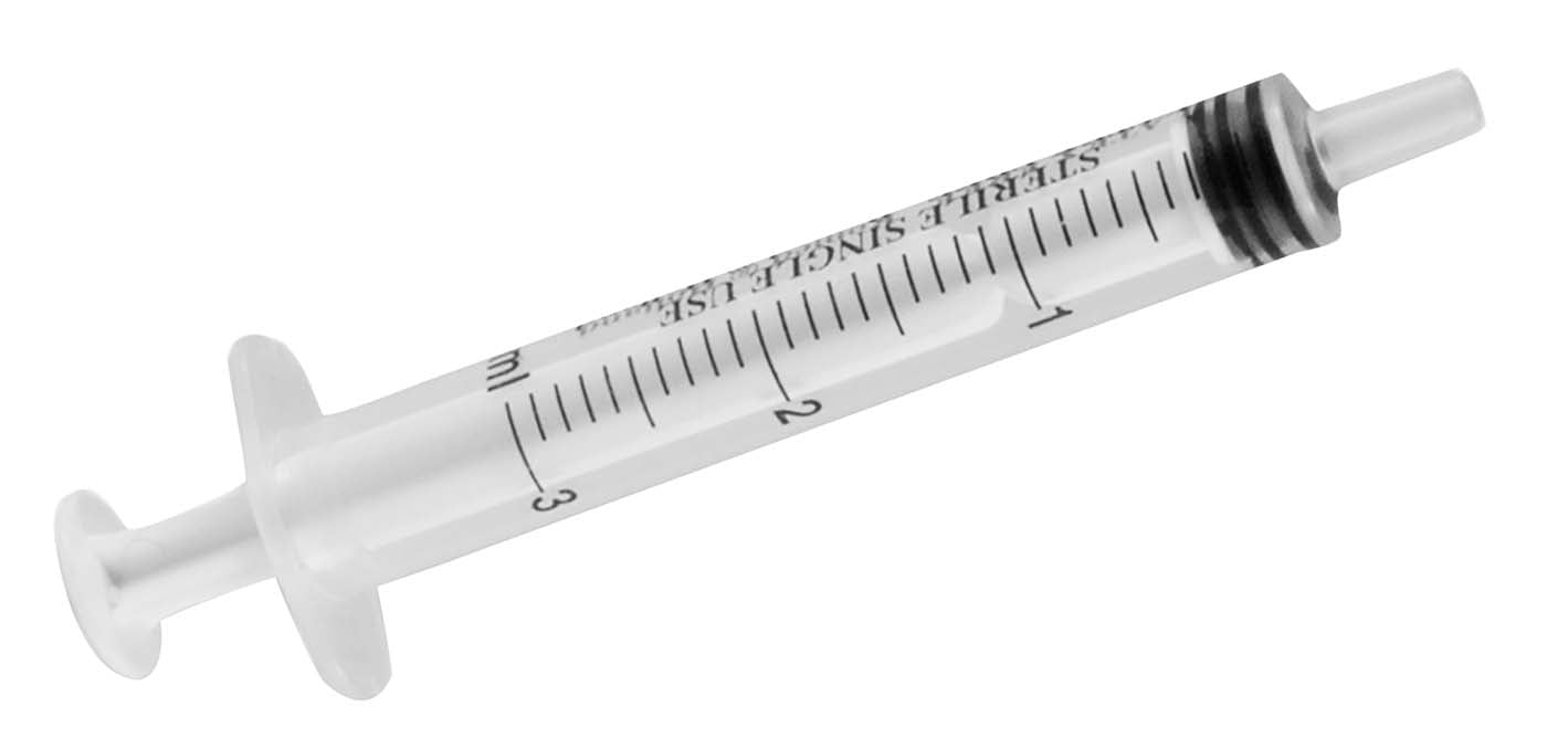 Dispovet® Einmalspritze 3-teilig, 3 ml, Luer,100 Stück