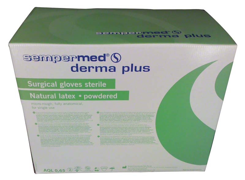 Sempermed derma plus OP Handschuhe, leicht gepudert, 50 Paar, Gr. 7