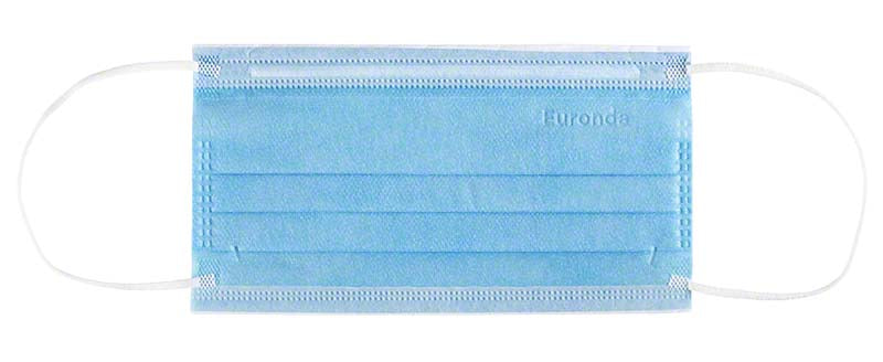 Monoart® Mund-Nasen-Schutz Pro 4 Perfect Fit, Gummizug, 50 Stk, blau