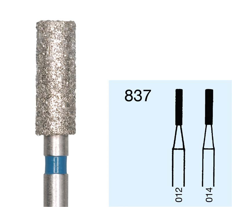 Omni Diamanten 836 für Turbine, 19 mm, standard, Zylinder Kante rund ISO 010