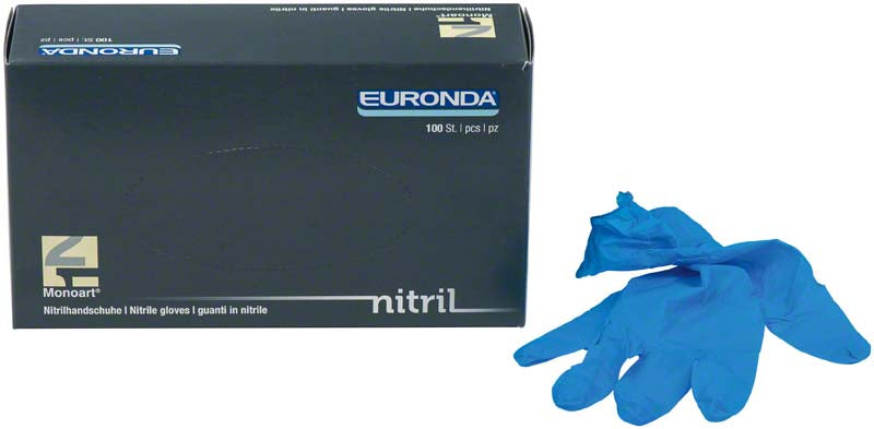 Monoart® Einmalhandschuhe Nitril, puderfrei, 100 Stk, blau